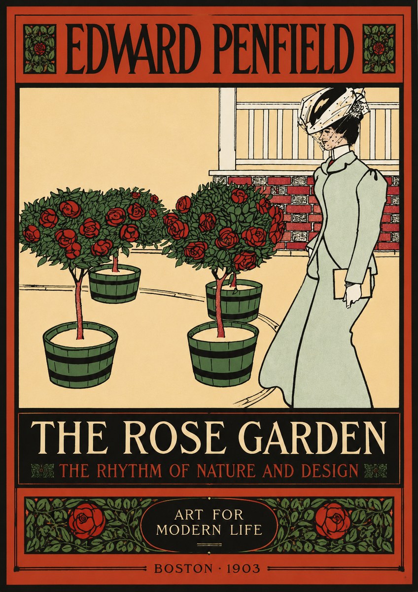 Edward Penfield The Rose Garden No2 - Plakát