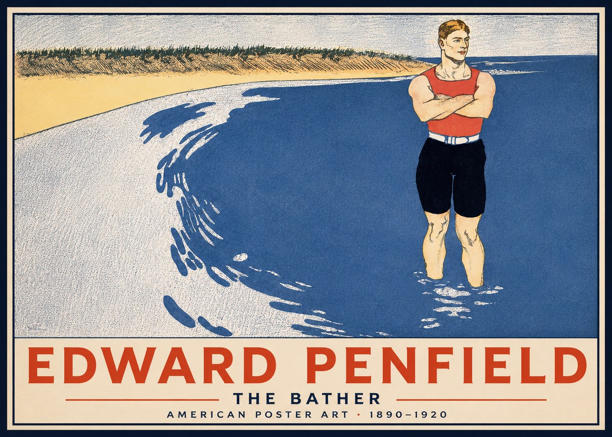 Edward Penfield The Bather No2 - Plakát