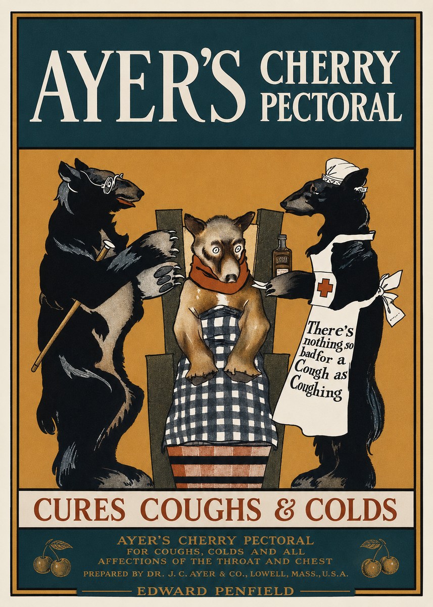 Edward Penfield Ayer's Cherry Pectoral No1 - Plakát