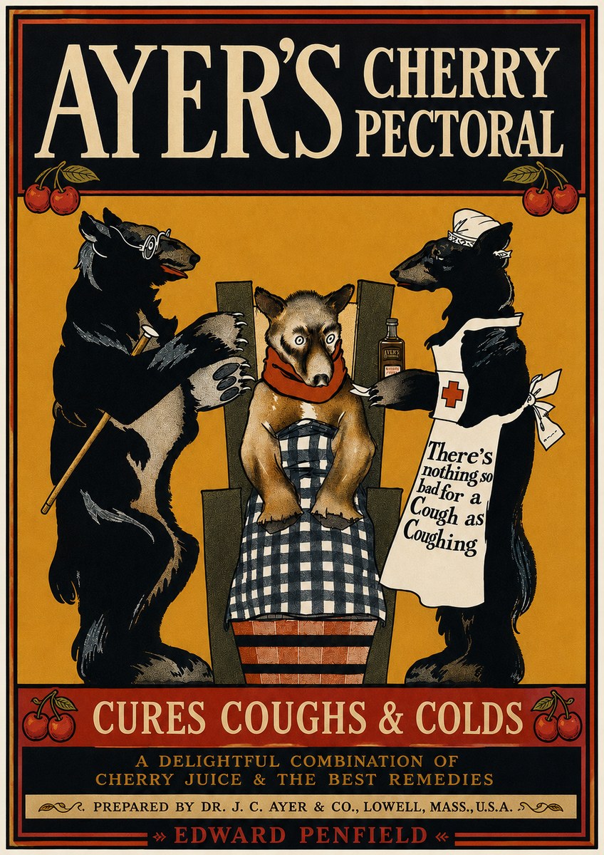 Edward Penfield Ayer's Cherry Pectoral No3 - Plakát