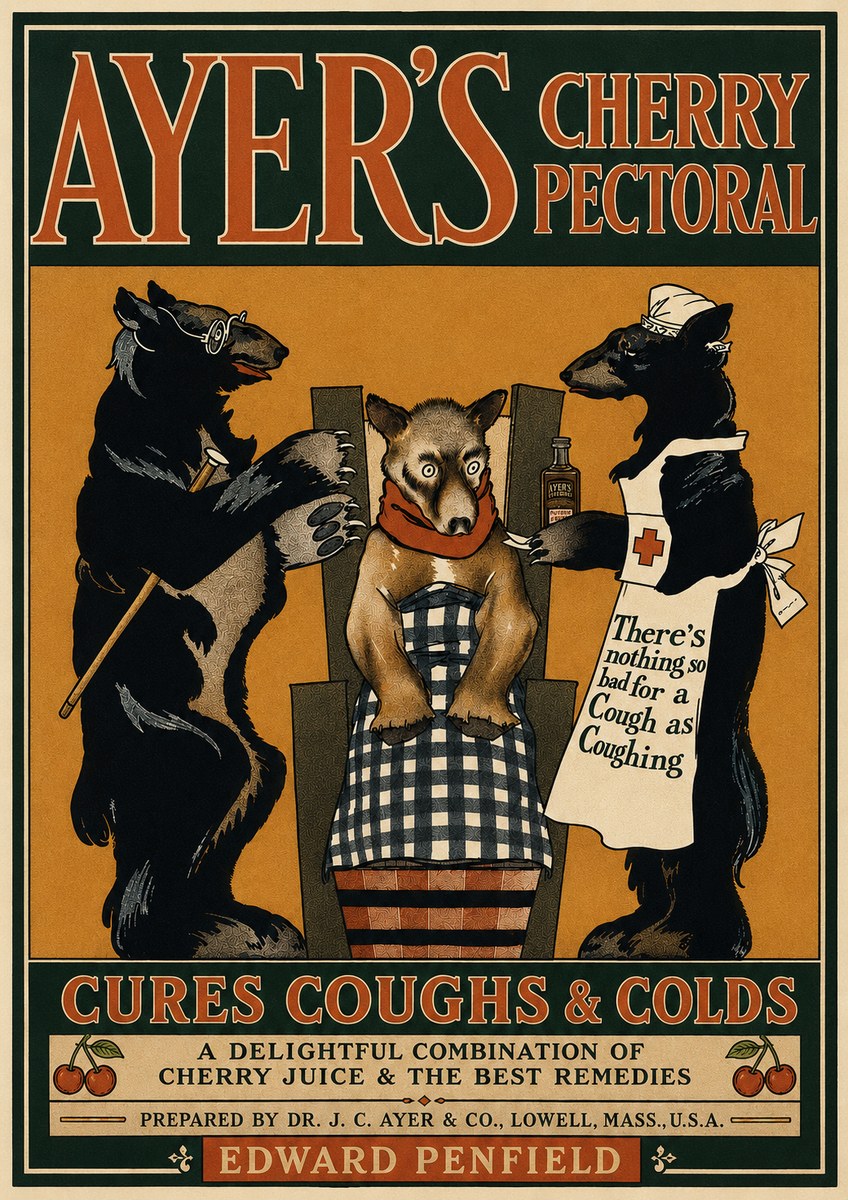 Edward Penfield Ayer's Cherry Pectoral No4 - Plakát