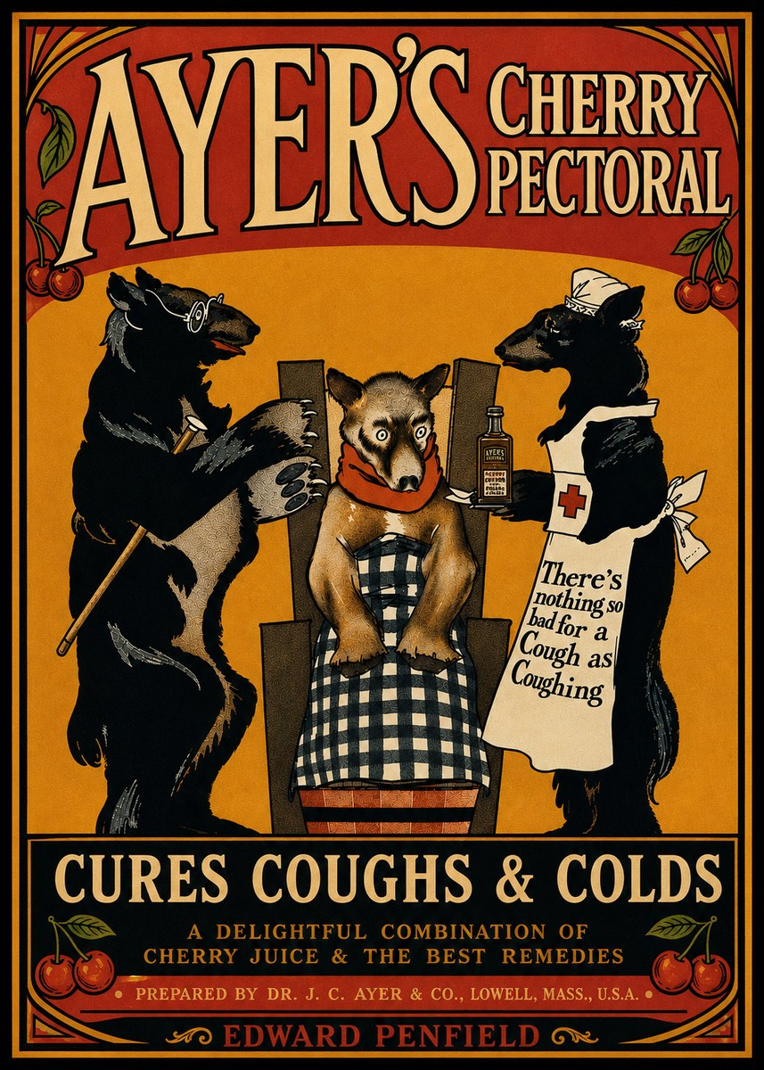 Edward Penfield Ayer's Cherry Pectoral No6 - Plakát
