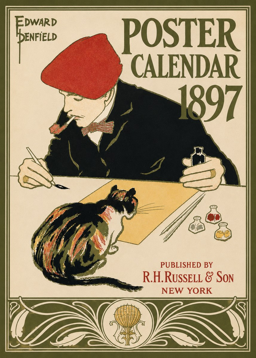 Edward Penfield Poster Calendar 1897 No3 - Plakát