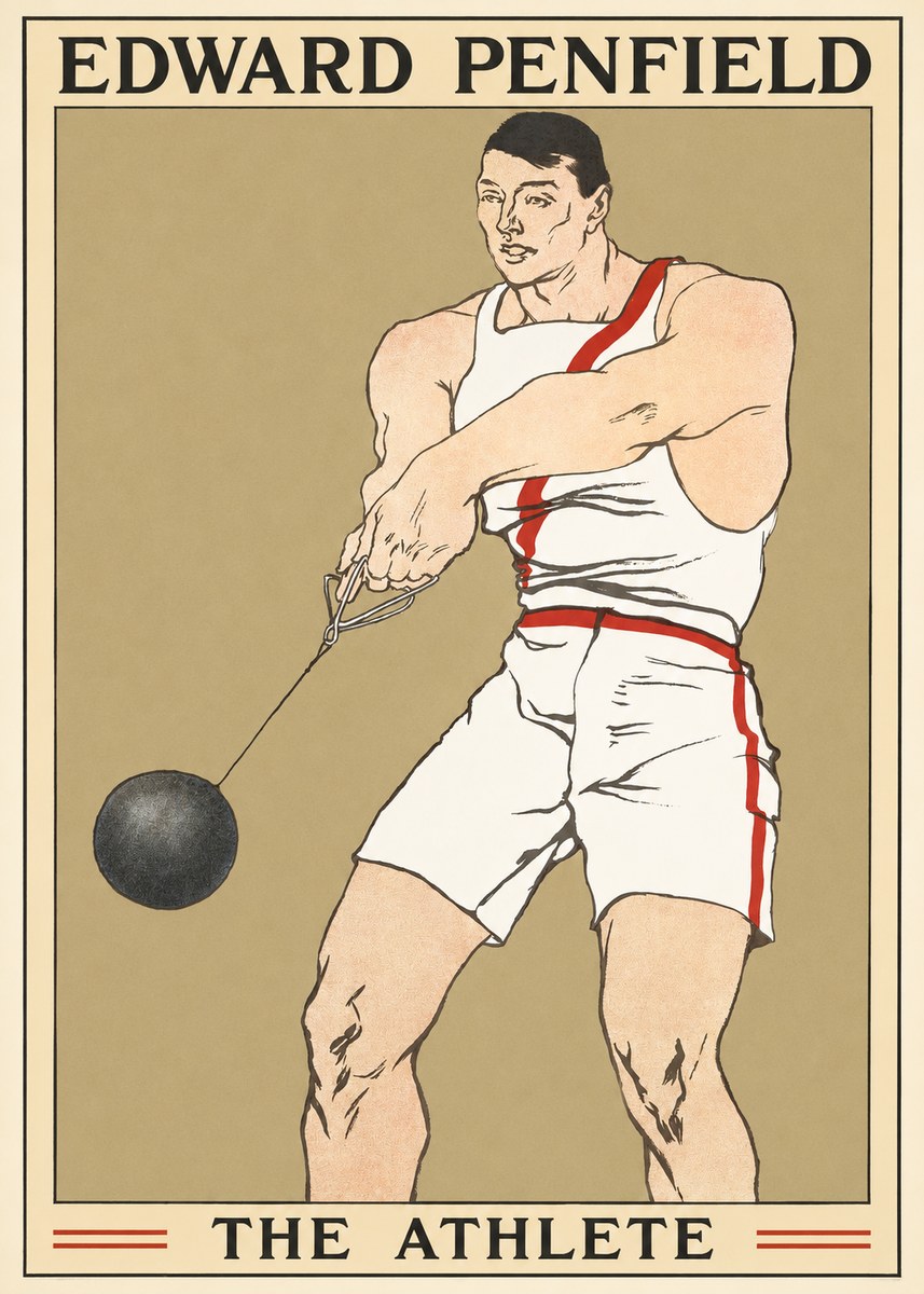 Edward Penfield The Athlete No1 - Plakát