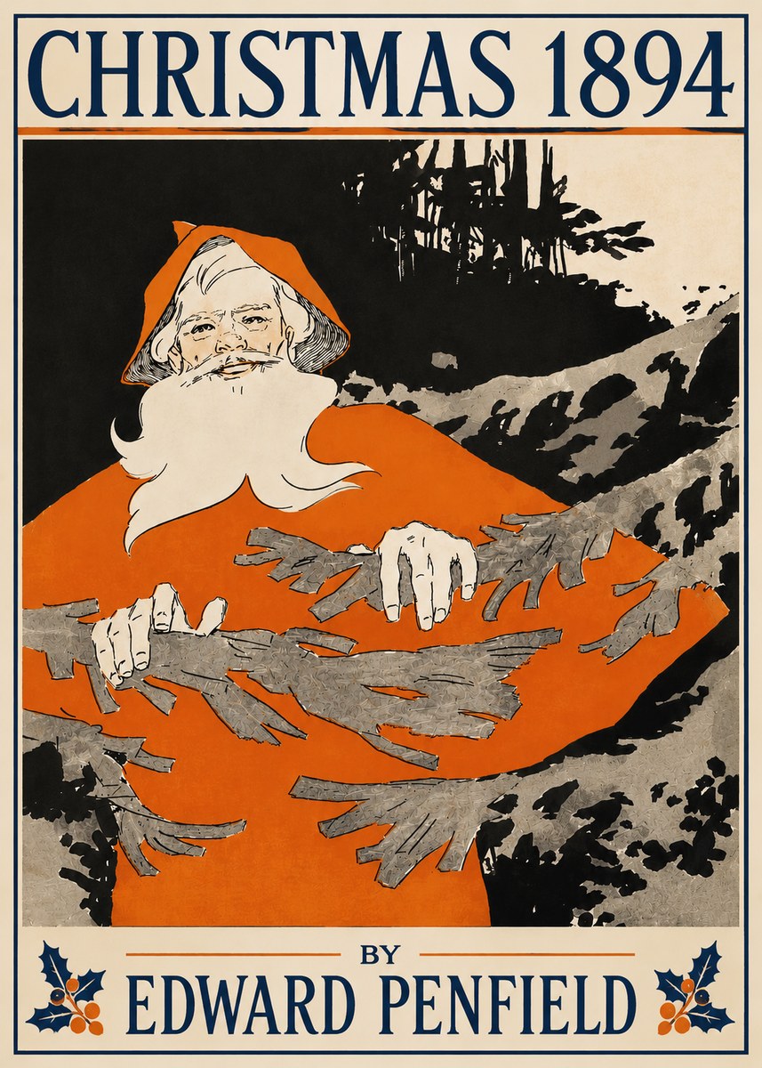 Edward Penfield Christmas 1894 No4 - Plakát