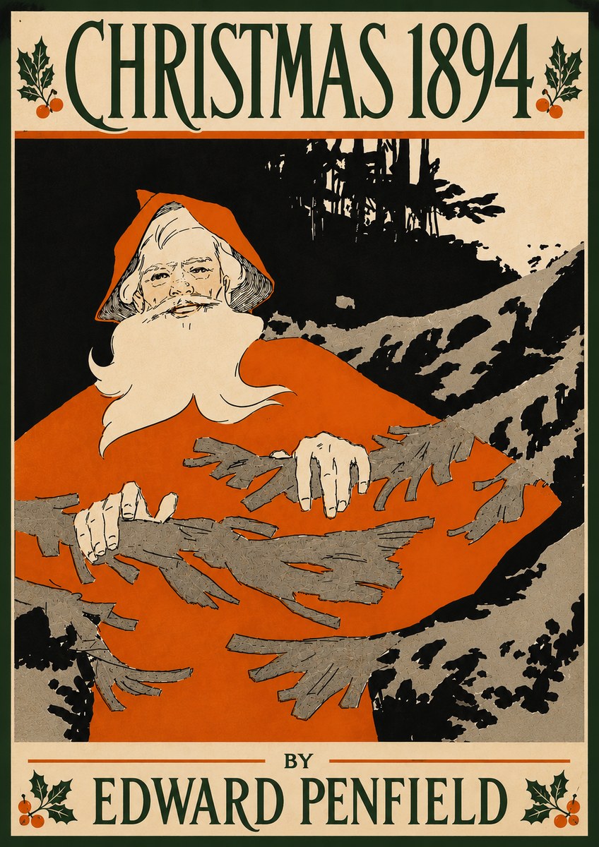 Edward Penfield Christmas 1894 No6 - Plakát