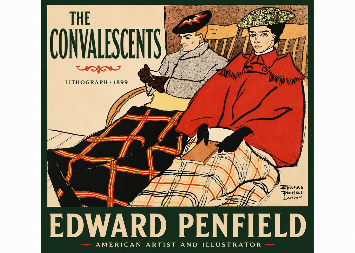 Edward Penfield The Convalescents No4 - Plakát