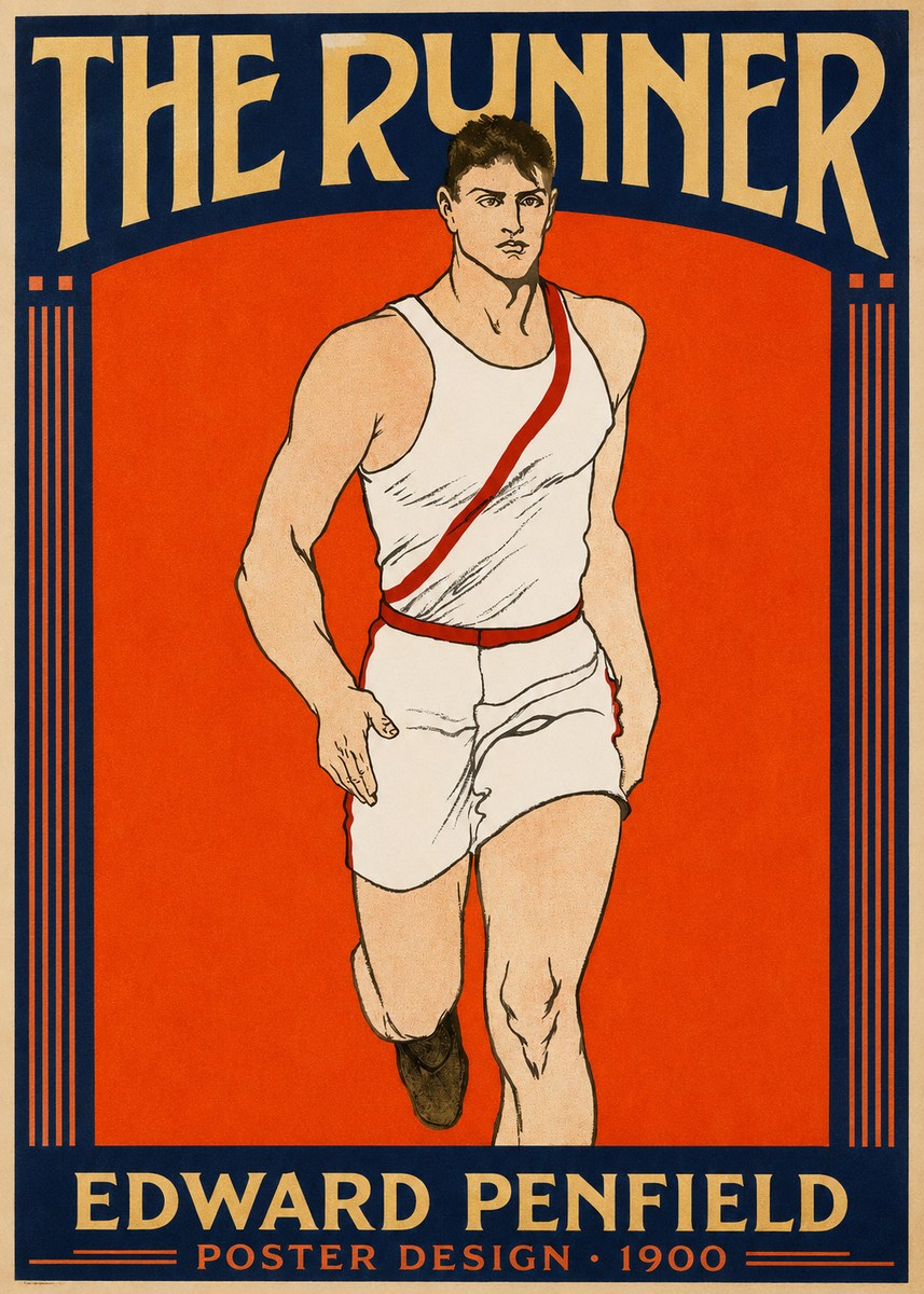 Edward Penfield The Runner No2 - Plakát