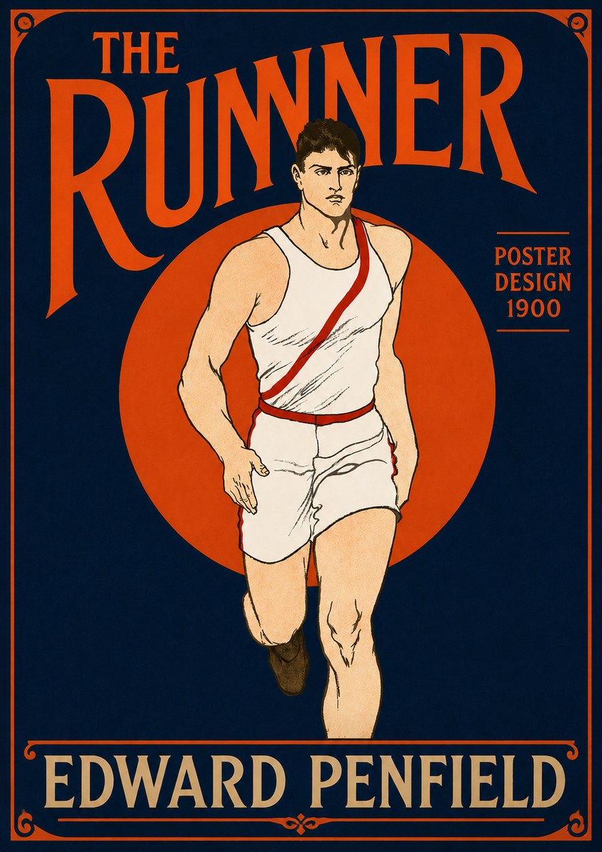 Edward Penfield The Runner No4 - Plakát
