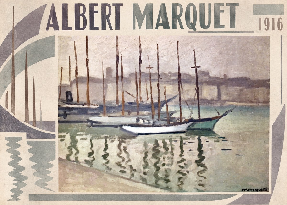 Albert Marquet Le Port Du Havre No5 - Plakát