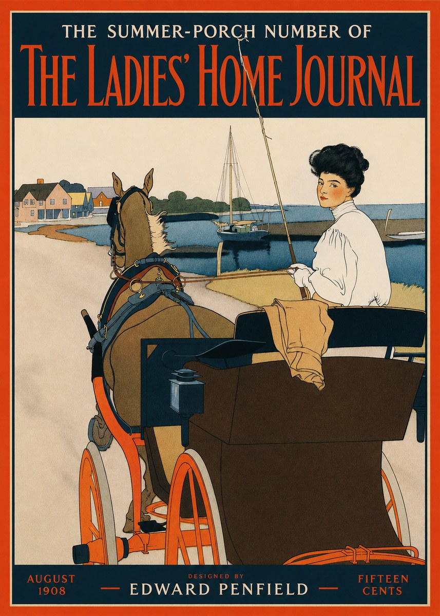 Edward Penfield The Ladies' Home Journal No2 - Plakát