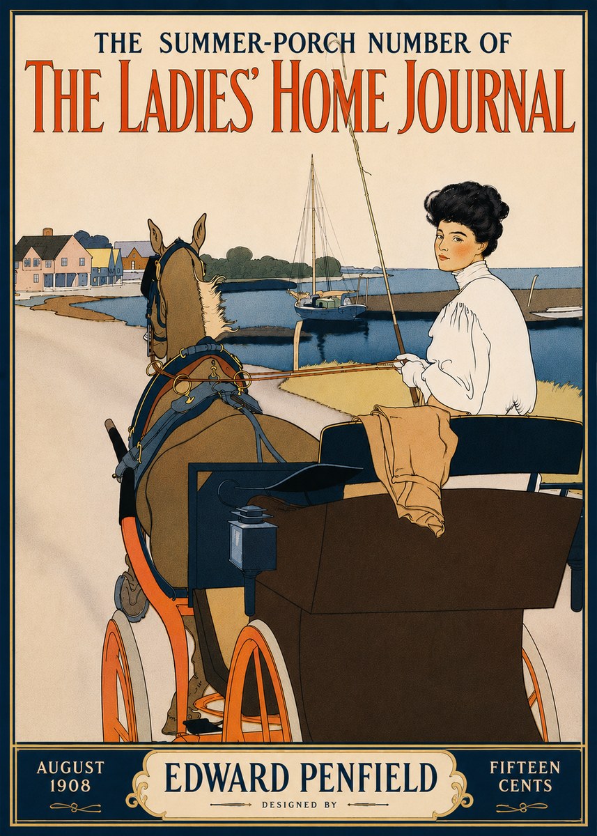 Edward Penfield The Ladies' Home Journal No6 - Plakát