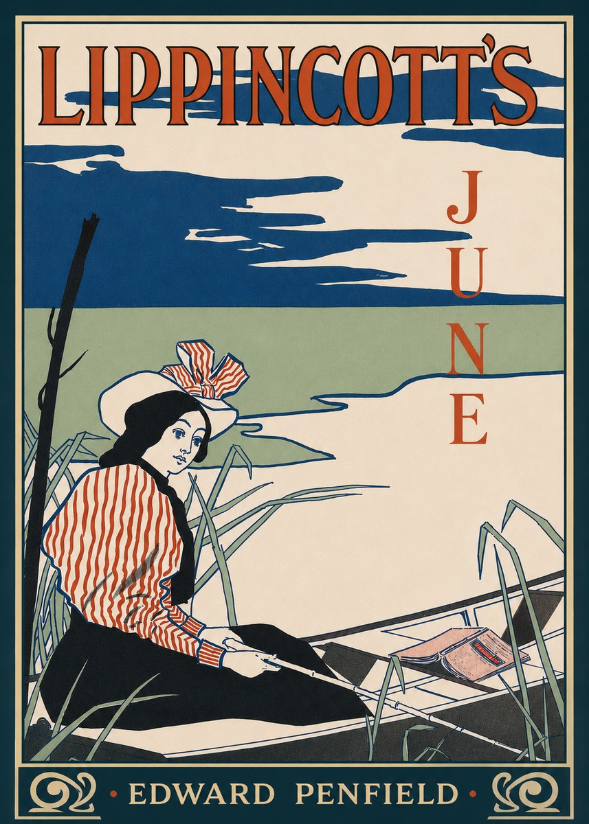 Edward Penfield Lippincott's June No2 - Plakát