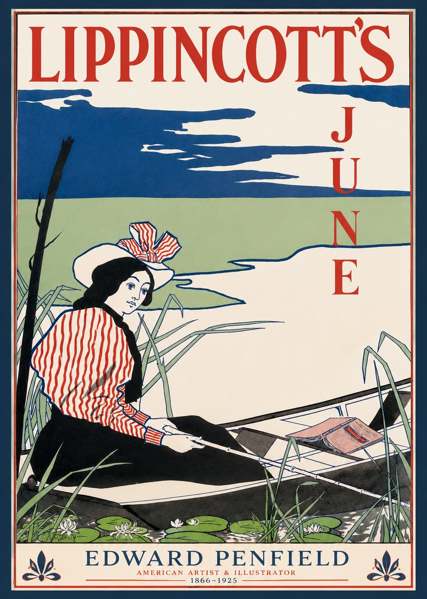 Edward Penfield Lippincott's June No3 - Plakát