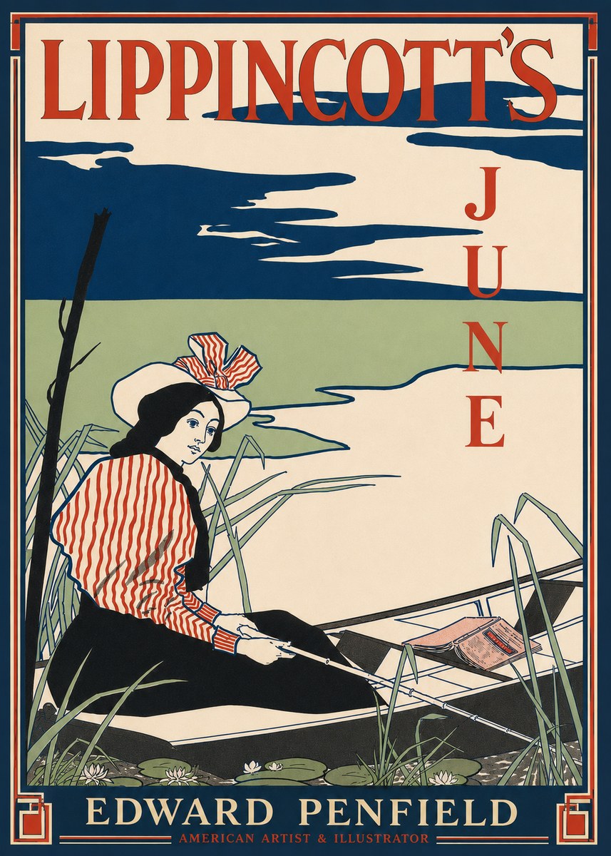 Edward Penfield Lippincott's June No4 - Plakát
