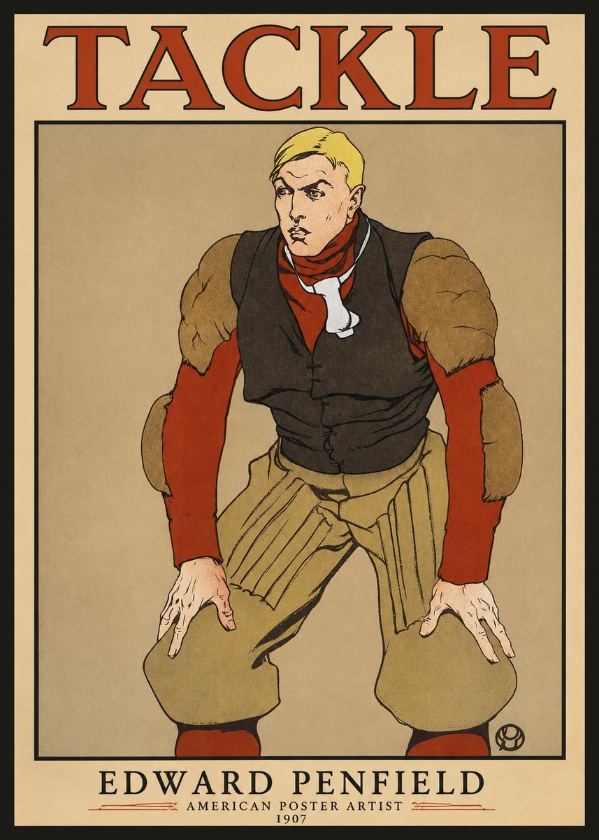 Edward Penfield Tackle No1 - Plakát