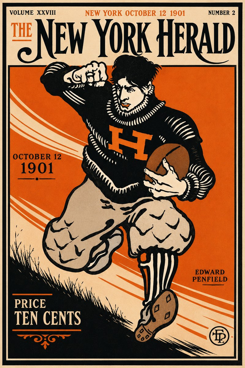 Edward Penfield The New York Herald No3 - Plakát