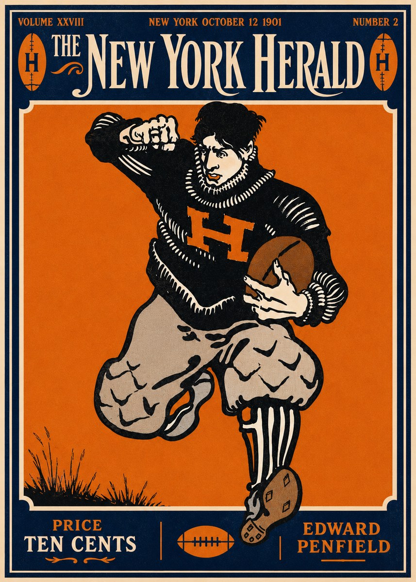 Edward Penfield The New York Herald No5 - Plakát