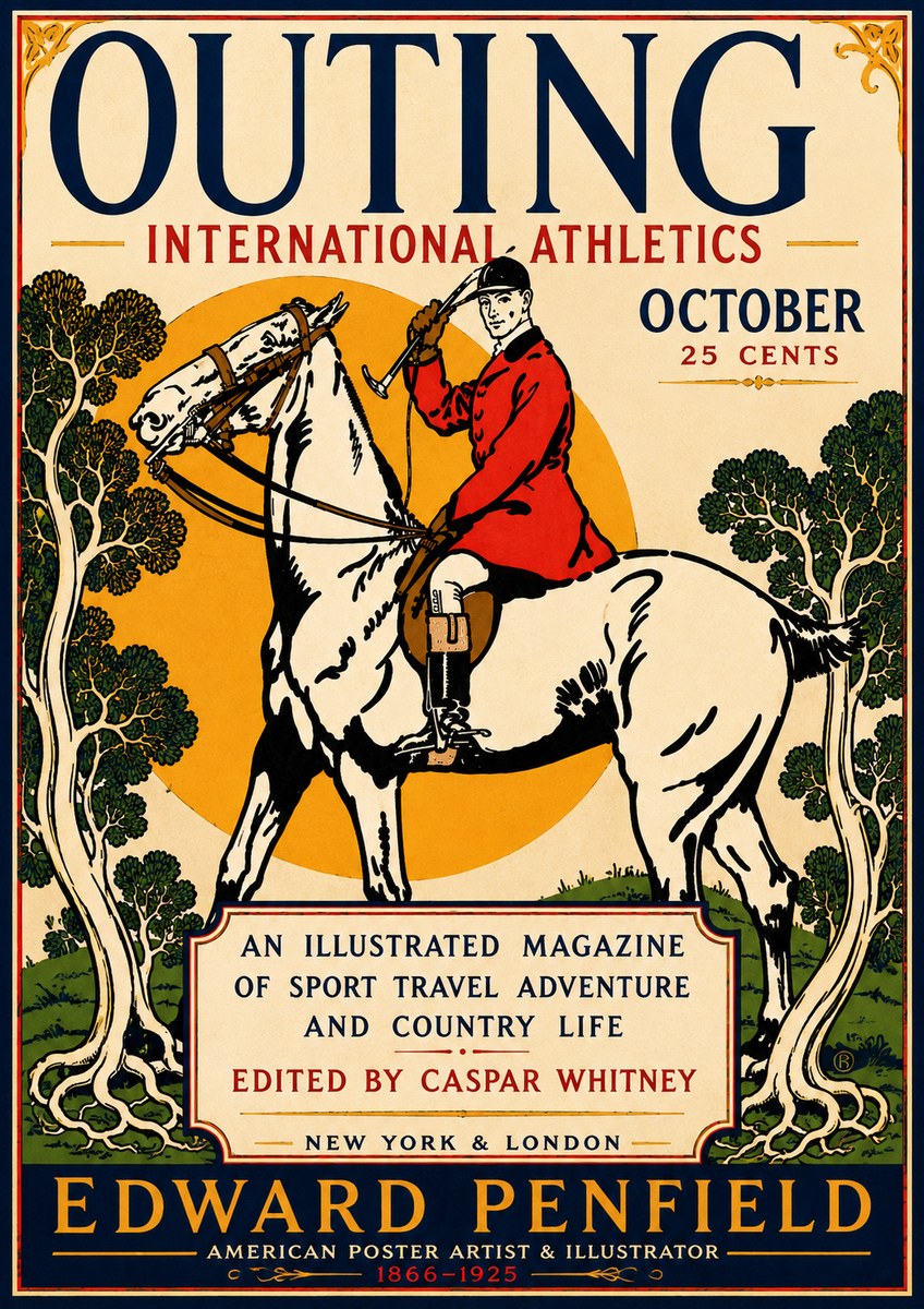 Edward Penfield Outing No5 - Plakát