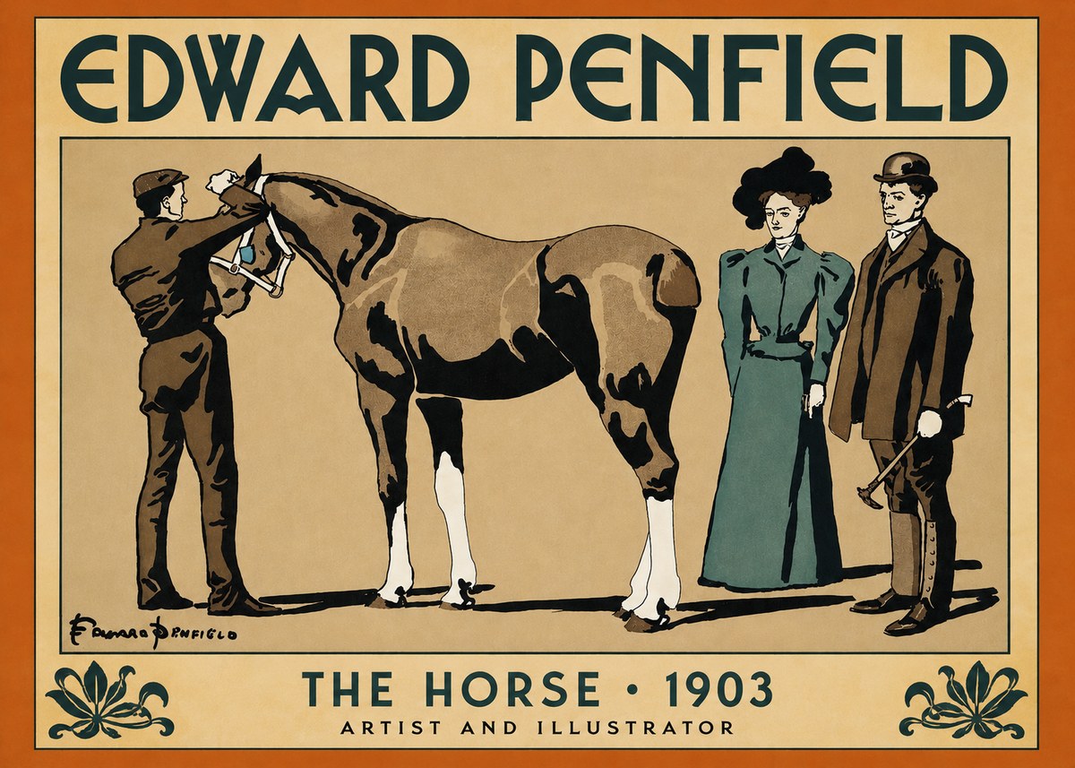 Edward Penfield The Horse No2 - Plakát