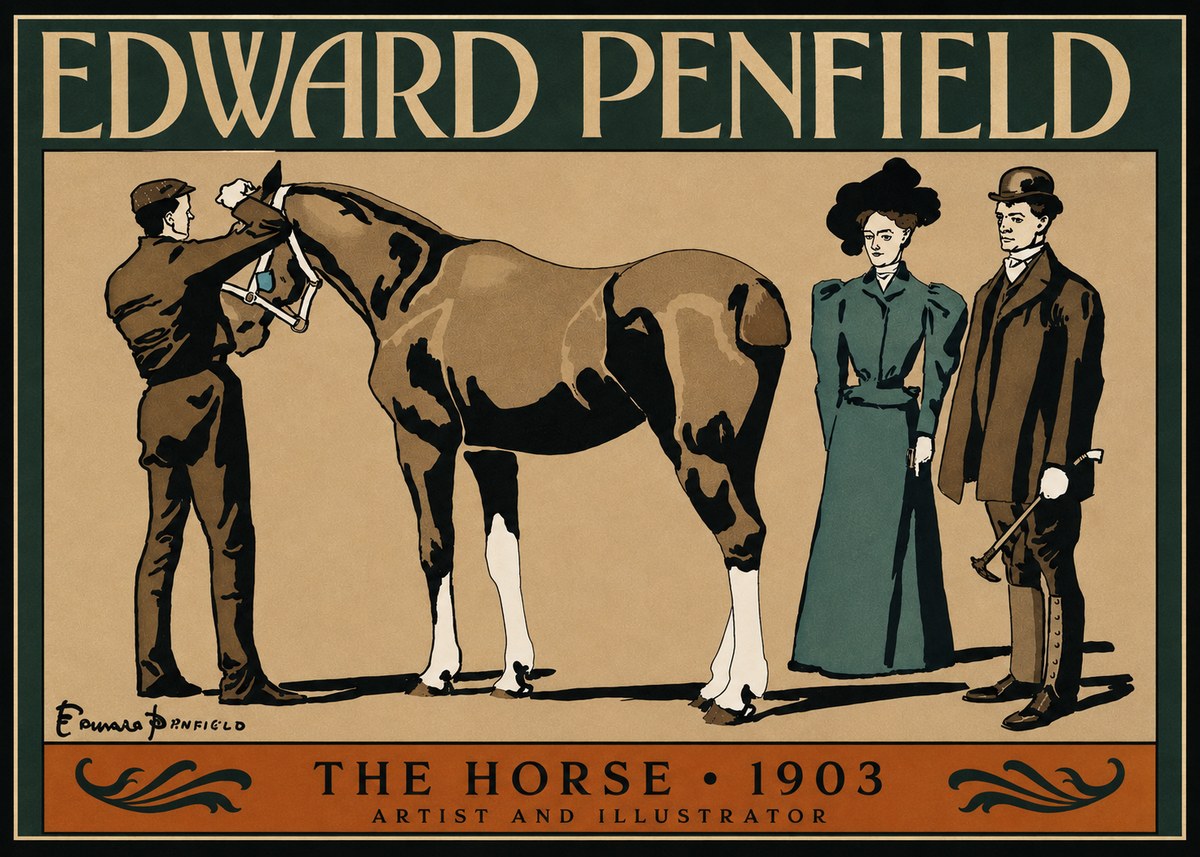 Edward Penfield The Horse No3 - Plakát