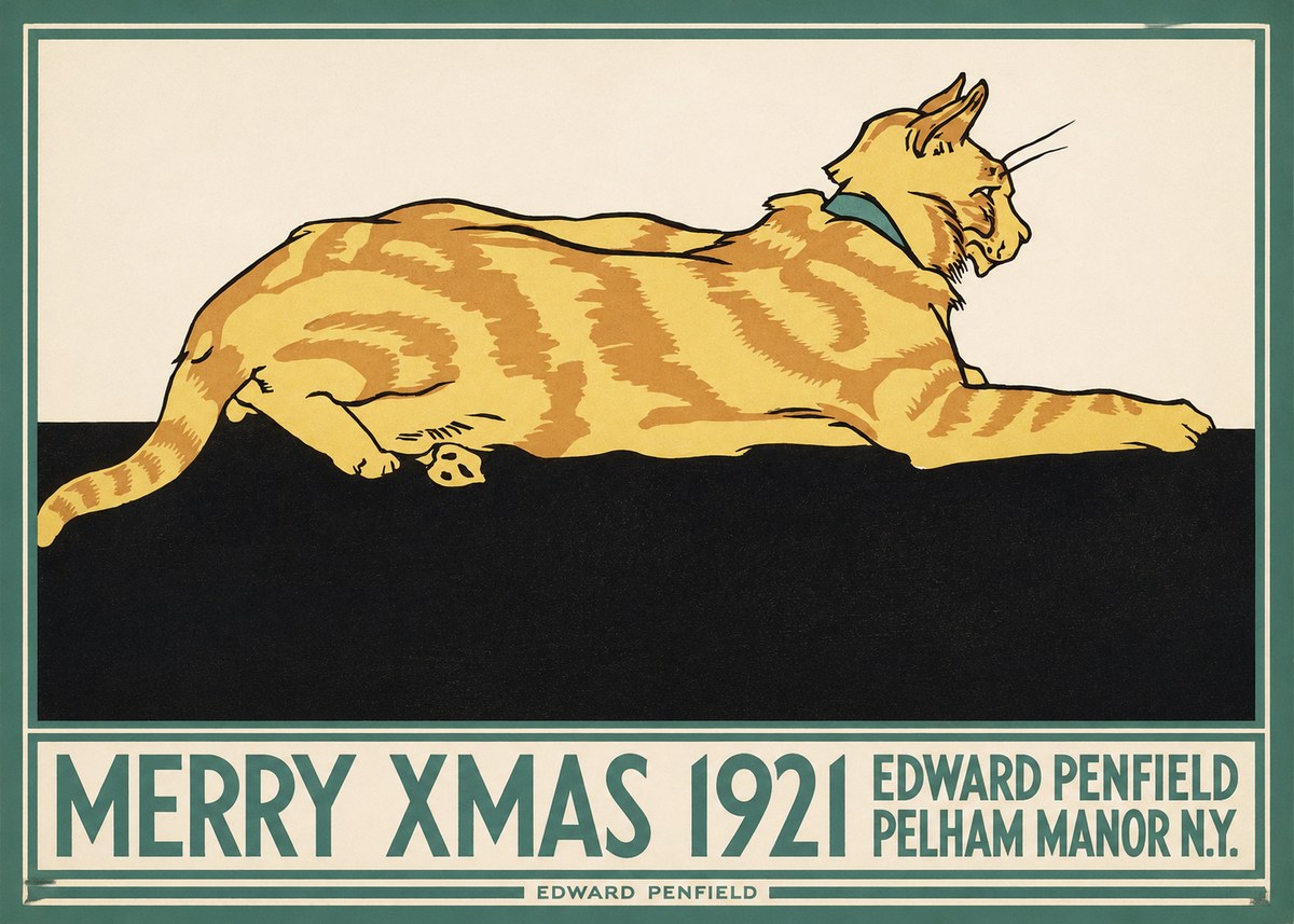 Edward Penfield Merry Xmas 1921 No1 - Plakát