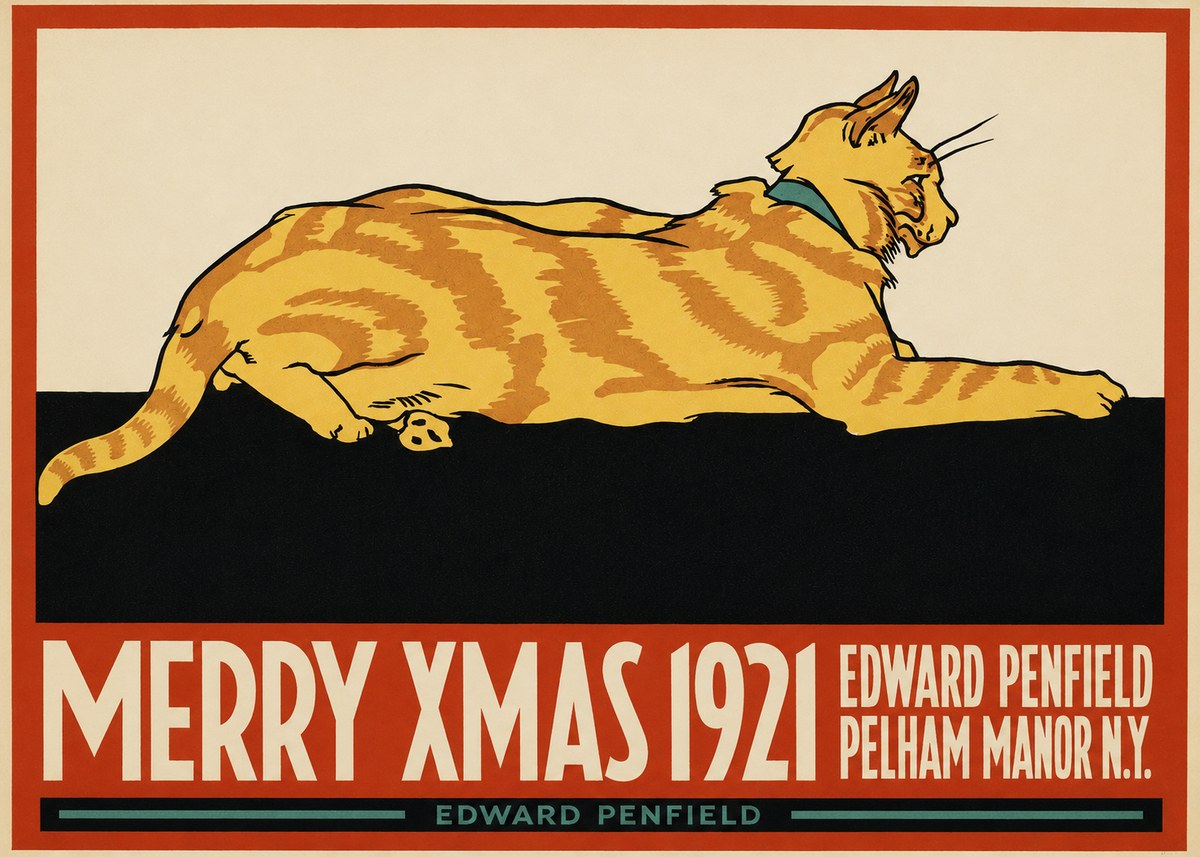 Edward Penfield Merry Xmas 1921 No2 - Plakát