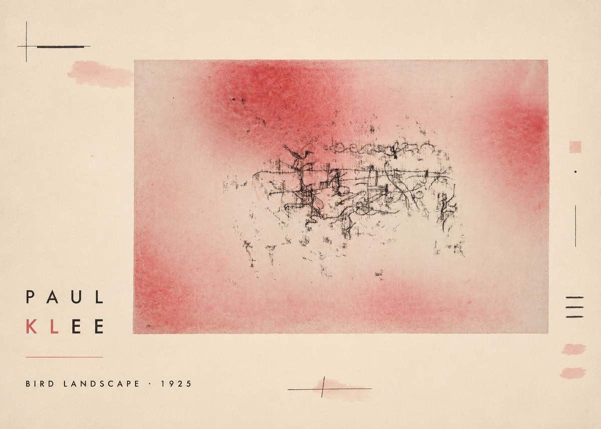 Paul Klee Bird Landscape No2 - Plakát