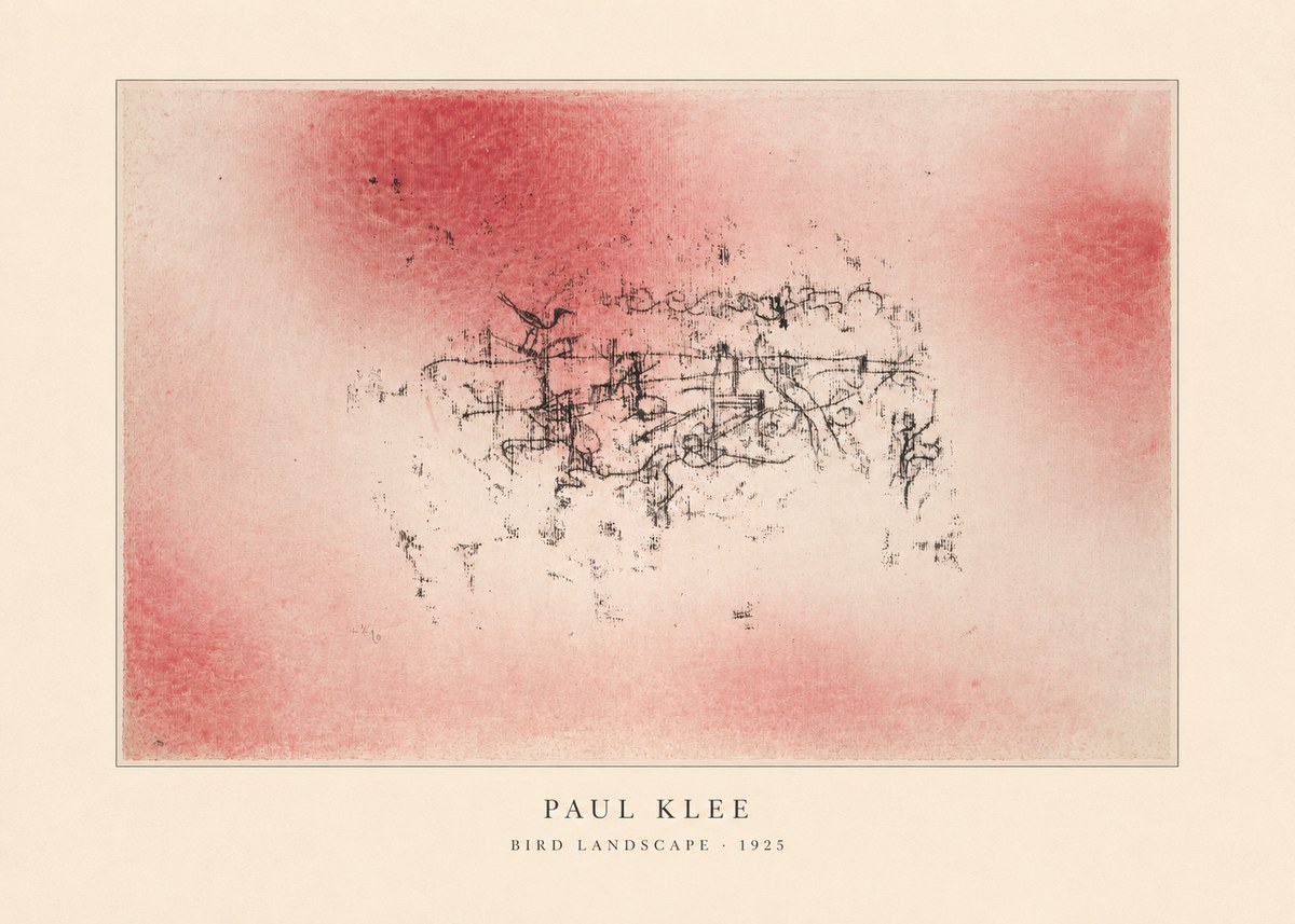 Paul Klee Bird Landscape No4 - Plakát