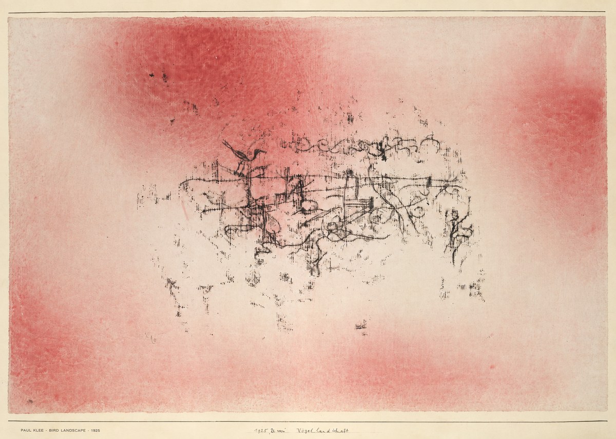 Paul Klee Bird Landscape No6 - Plakát
