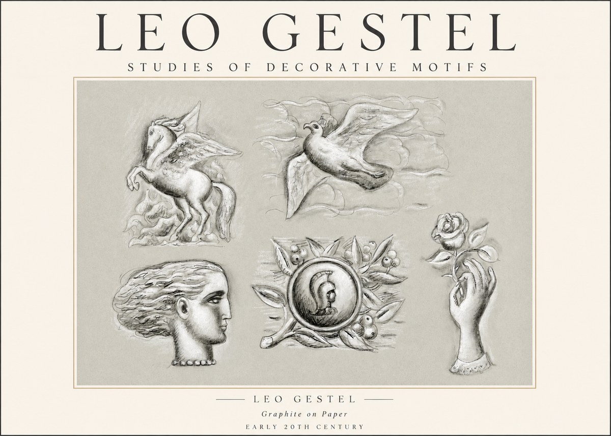 Leo Gestel Studies of Decorative Motifs No1 - Plakát