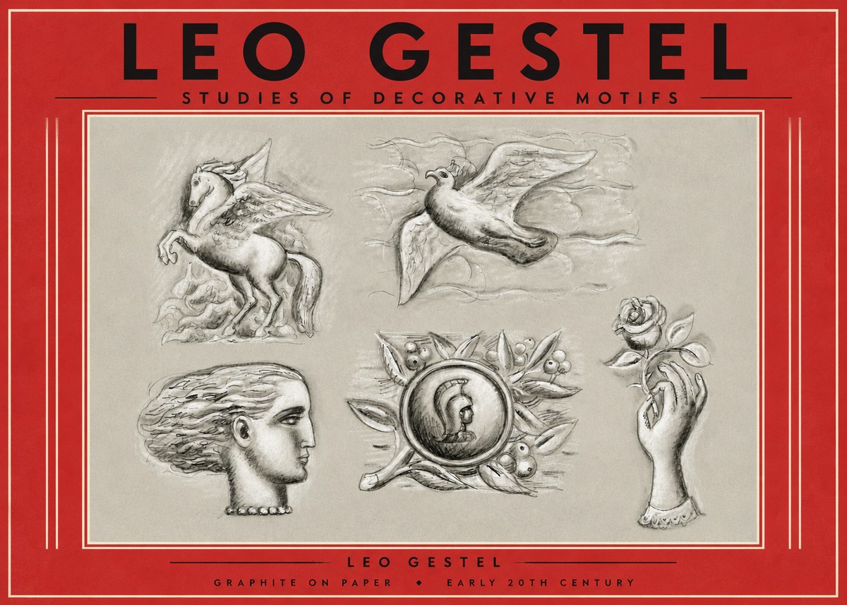 Leo Gestel Studies of Decorative Motifs No4 - Plakát