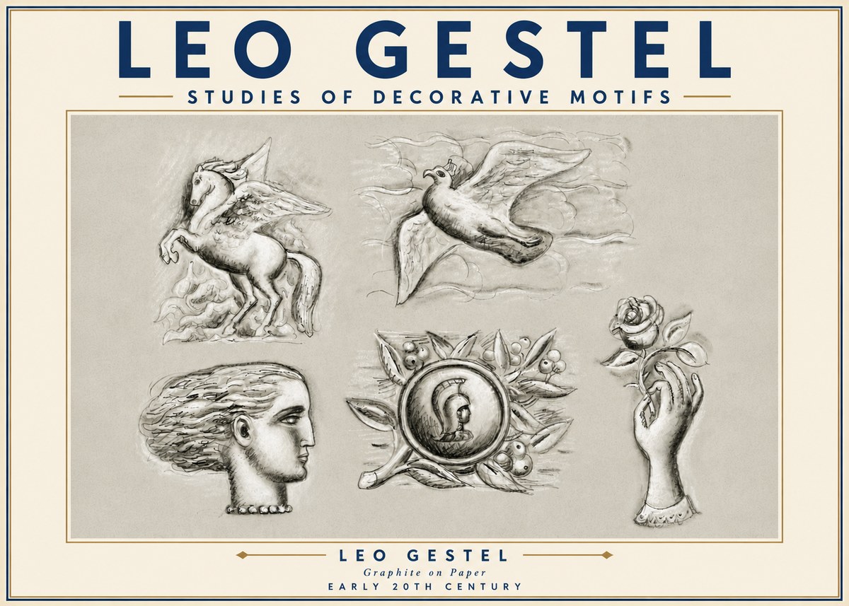 Leo Gestel Studies of Decorative Motifs No6 - Plakát