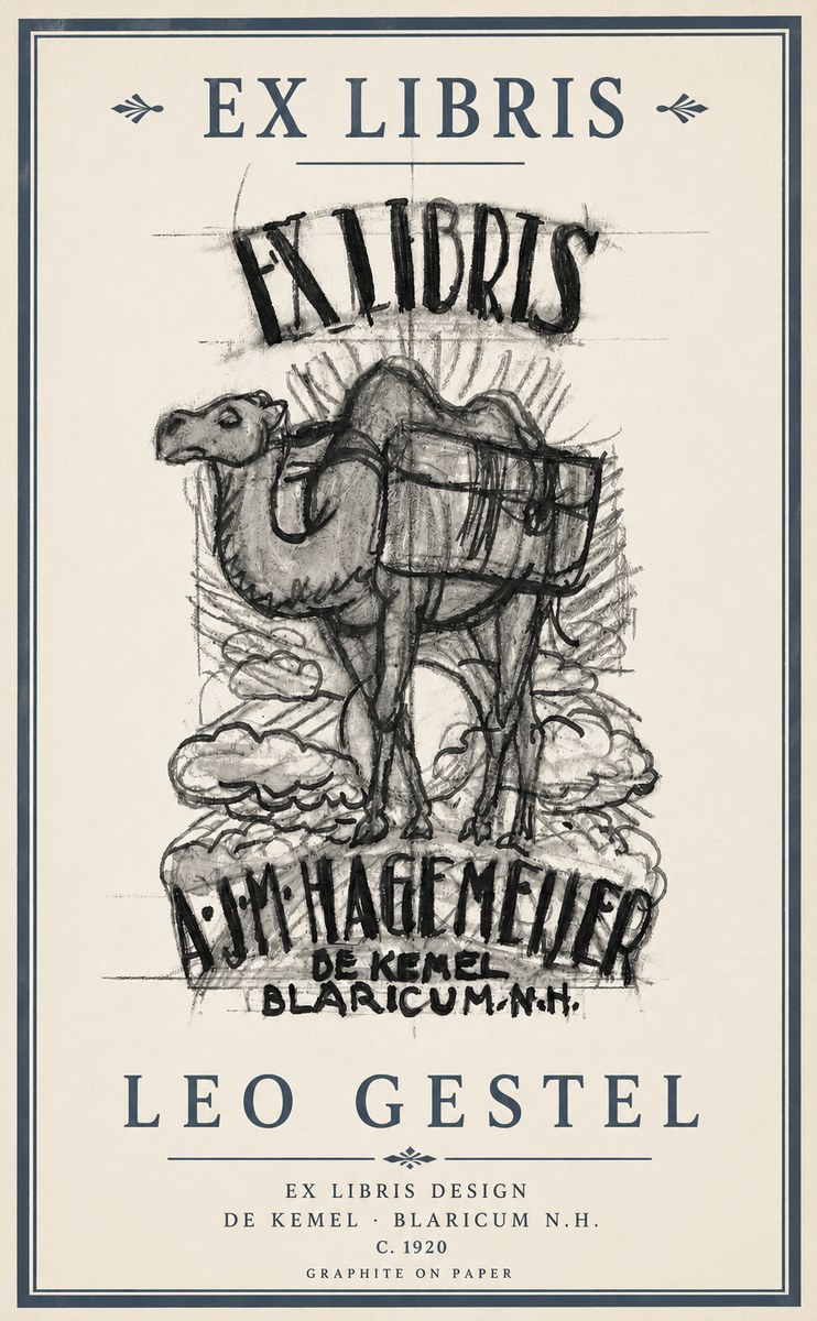 Leo Gestel Ex Libris Design No3 - Plakát