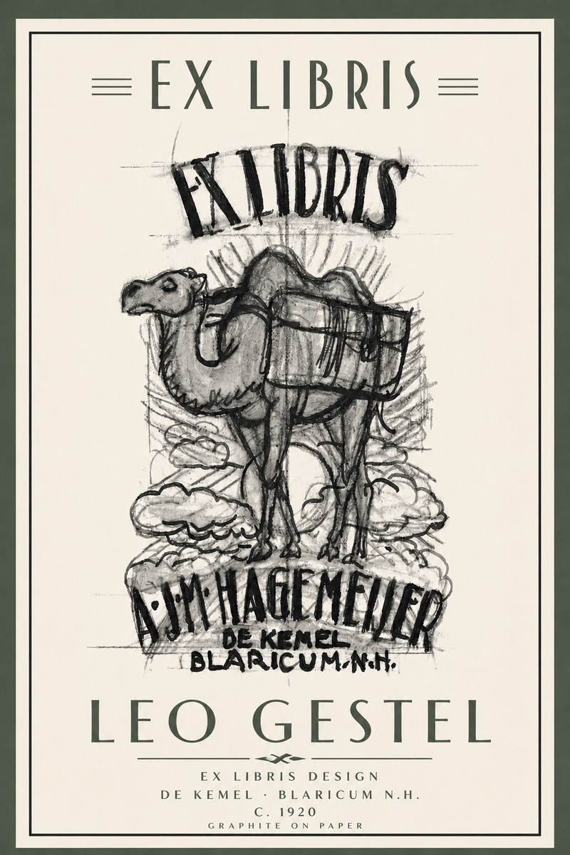 Leo Gestel Ex Libris Design No5 - Plakát