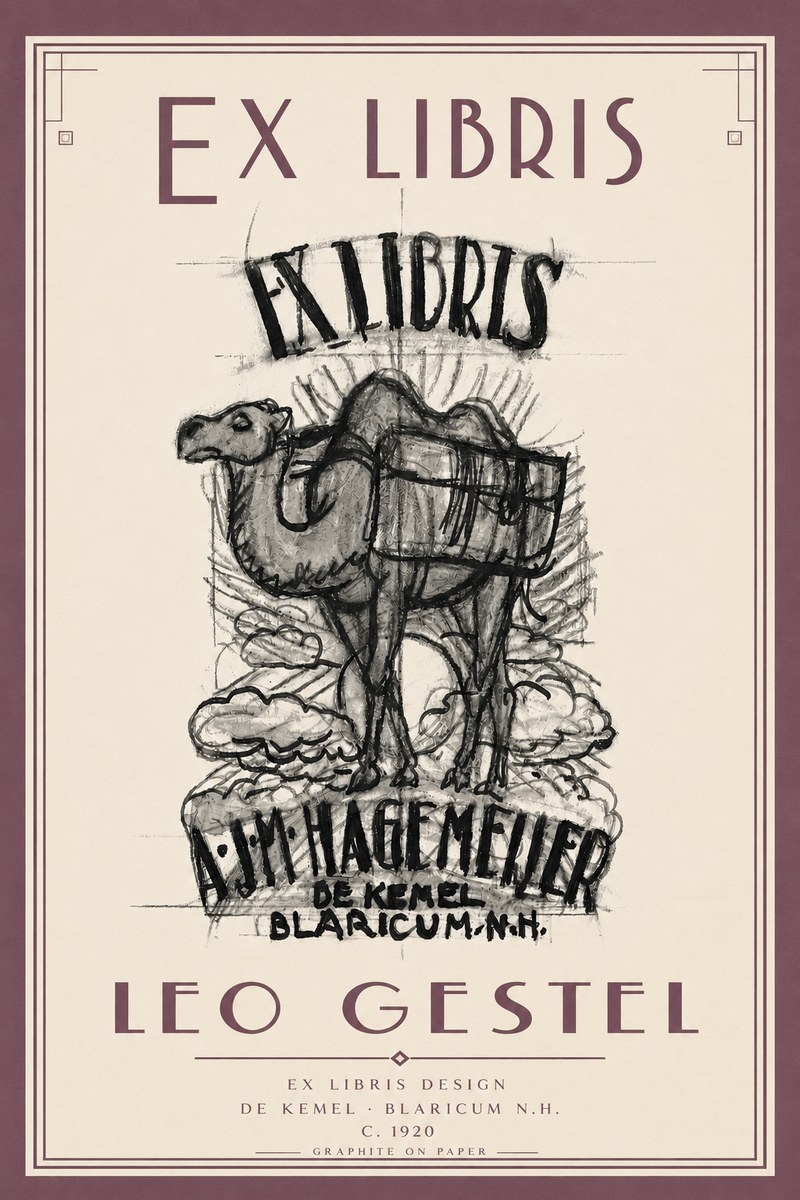 Leo Gestel Ex Libris Design No6 - Plakát