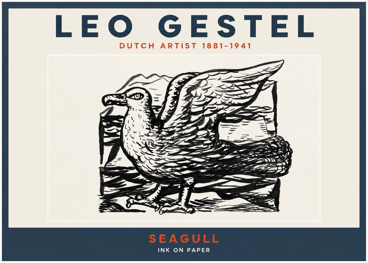 Leo Gestel Seagull No2 - Plakát