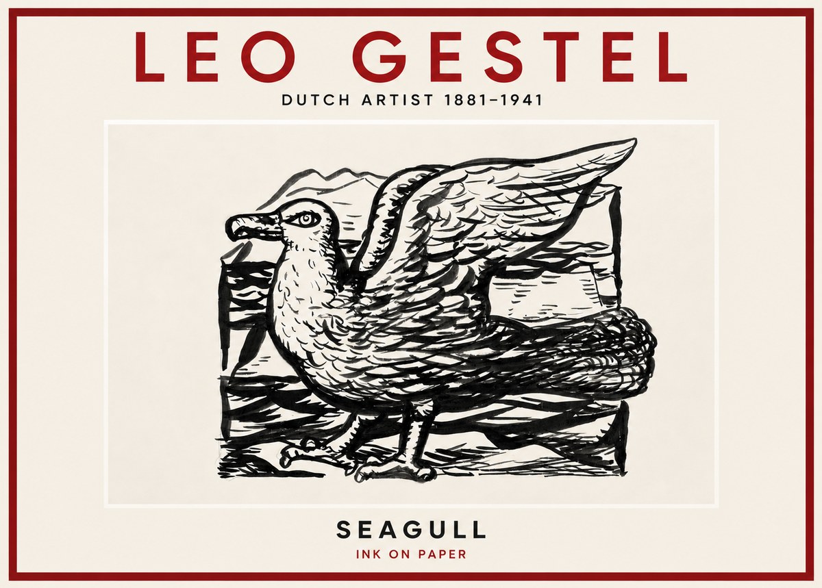 Leo Gestel Seagull No4 - Plakát