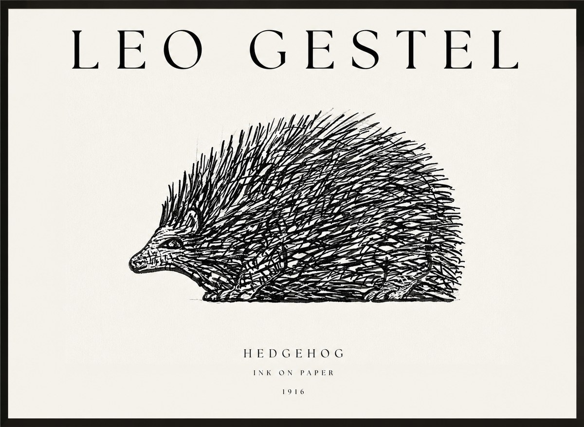 Leo Gestel Hedgehog No1 - Plakát
