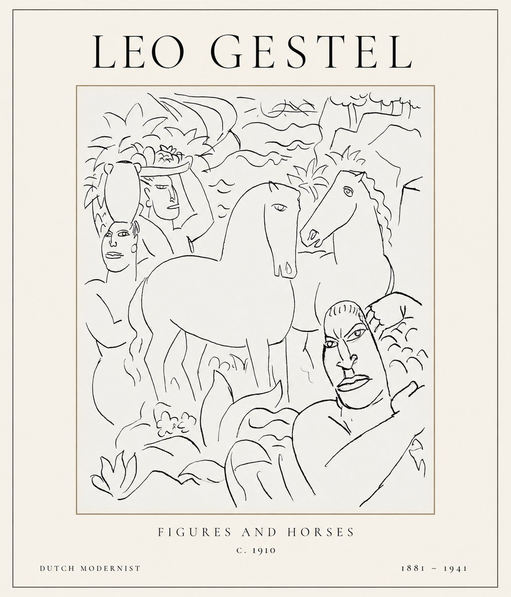 Leo Gestel The Equestrian Companions No2 - Plakát