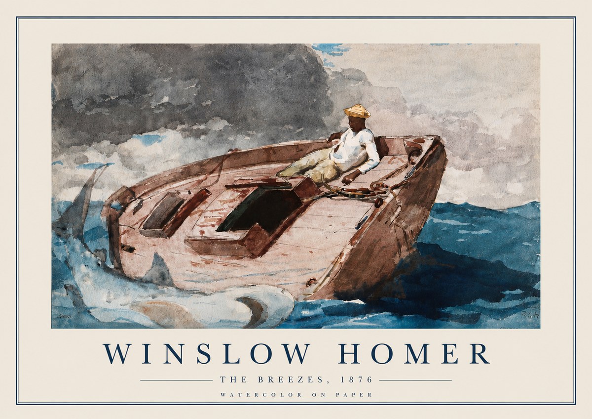 Winslow Homer The Breezes No3 - Plakát