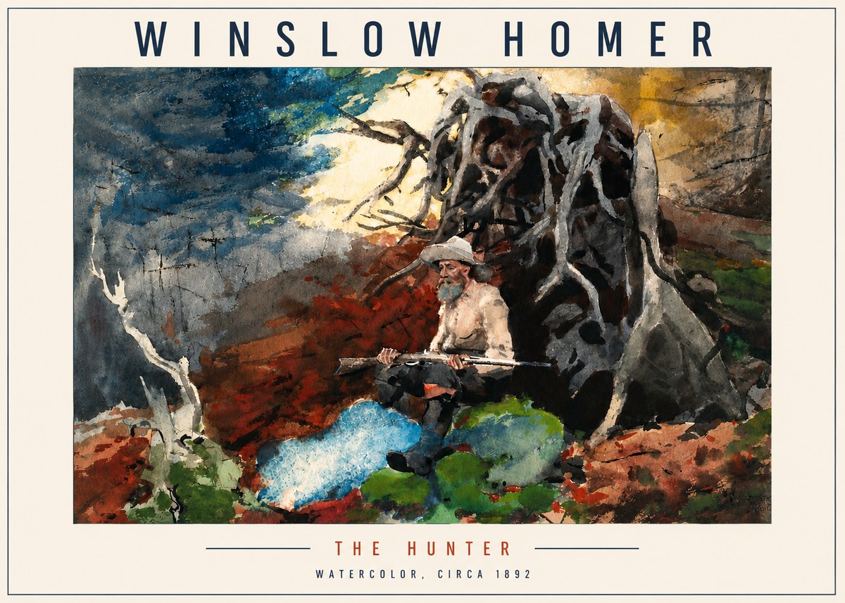Winslow Homer The Hunter No4 - Plakát
