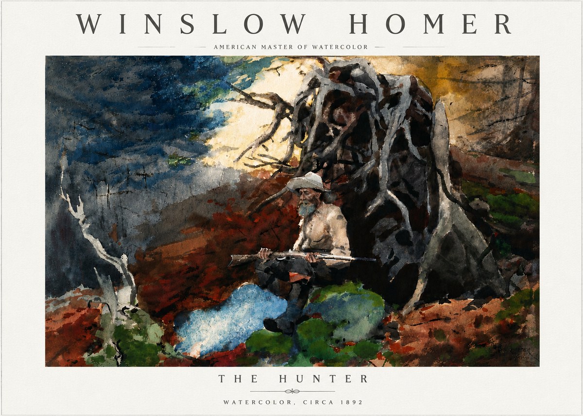 Winslow Homer The Hunter No6 - Plakát