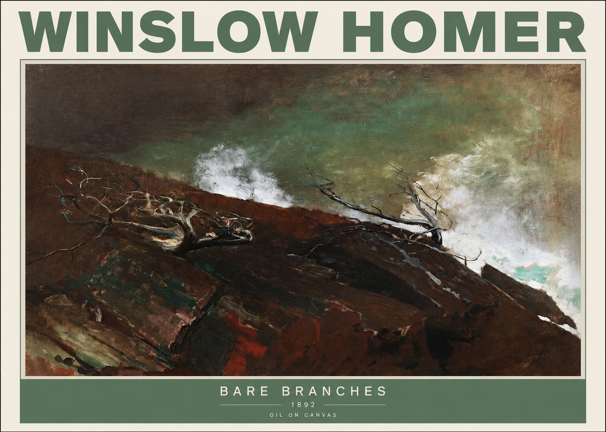 Winslow Homer Bare Branches, 1892 No2 - Plakát