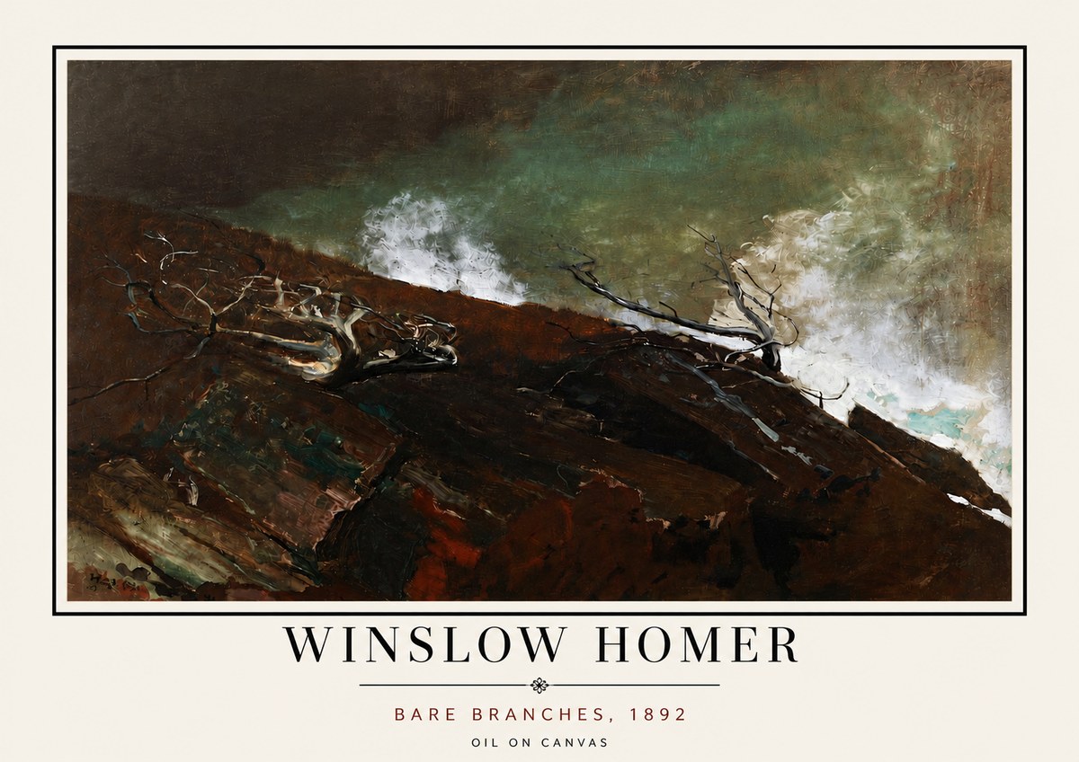 Winslow Homer Bare Branches, 1892 No5 - Plakát