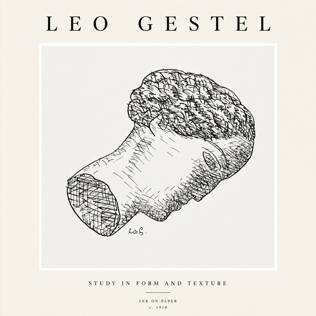 Leo Gestel Study in Form and Texture No1 - Plakát