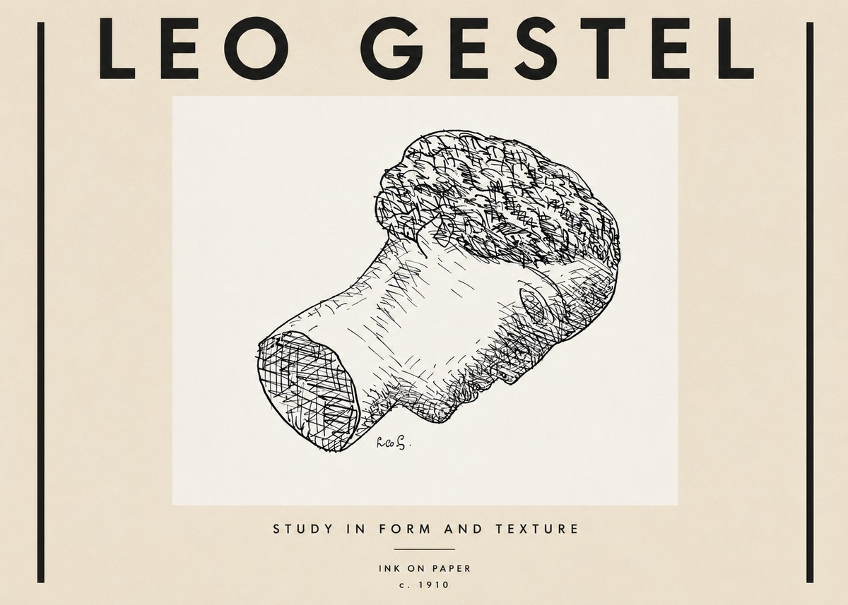 Leo Gestel Study in Form and Texture No4 - Plakát