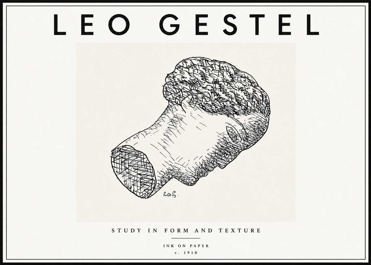Leo Gestel Study in Form and Texture No6 - Plakát