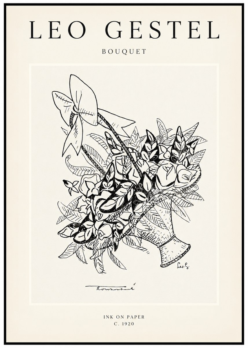 Leo Gestel Bouquet No1 - Plakát