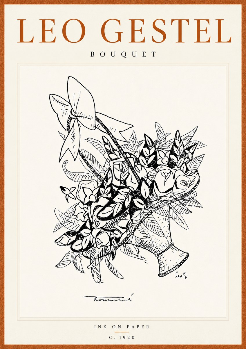 Leo Gestel Bouquet No6 - Plakát